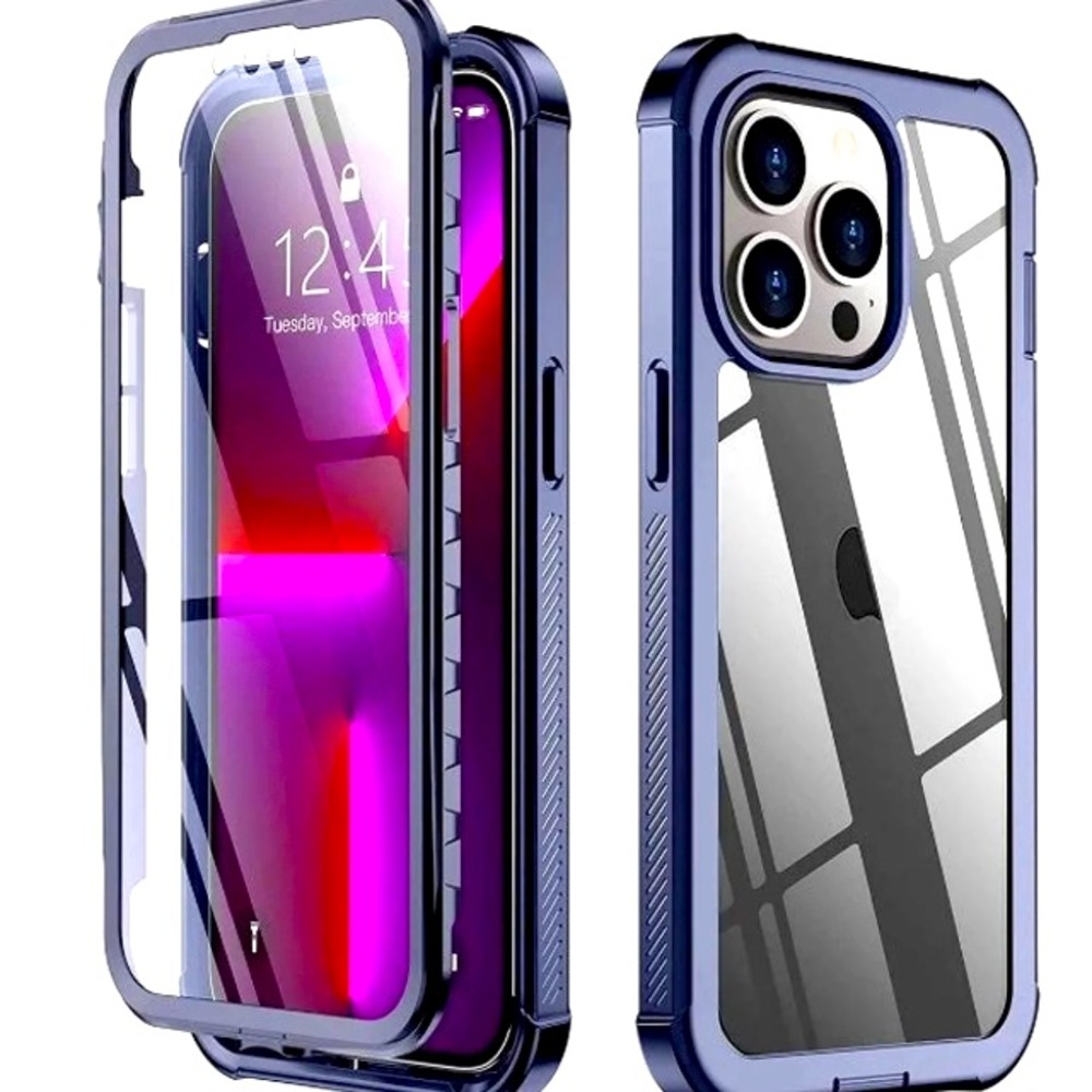 Bumper Case + (2) Screen Protectors for Apple iPhone 12 / 12 Pro